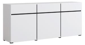 Komoda Alfere 103, Bijela, Crna, 78.3x179.9x40cm