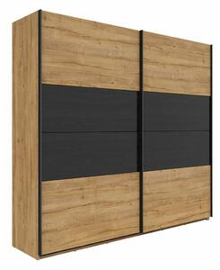 Ormar Enonolo 101, Hrast, Crna, 225.5x240.5x62.5cm