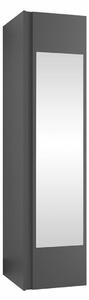 Ormar Hartford 389, Crna, 186x40x44cm