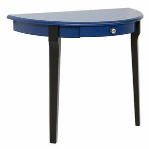 Konzola Boston 326, Crna, Plava, S ladicama, 76x95x47.5cm, Bukva