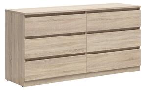 Komoda Livevaro 116, Sonoma hrast, 75.5x150x45cm