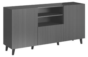 Komoda Remeta 109, Antracit, Crna, 82x151x40cm