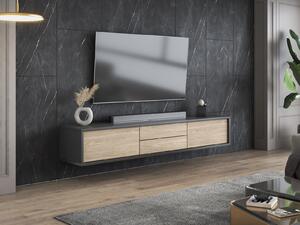 TV stol Austin 325, Hrast, Antracit, 30x180x36cm