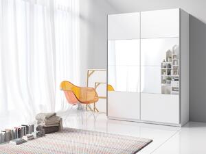 Ormar Melvele 111, Bijela, 210x120x61cm, Vrata ormari: Klizna vrata