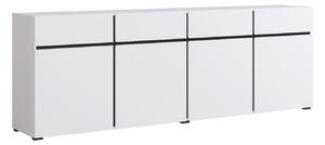 Komoda Alfere 100, Bijela, Crna, 78.3x224.8x40cm
