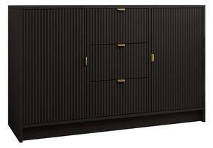 Komoda Comfivo Larmire 101, Crna, 75x118x40cm