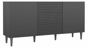 Komoda Comfivo Mavmono 101, Crna, 76x156x40cm