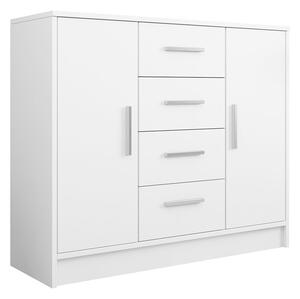 Komoda Comfivo Romtea 101, Bijela, 100x120x40cm
