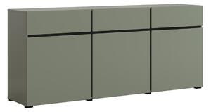 Komoda Alfere 103, Crna, Zelena, 78.3x179.9x40cm