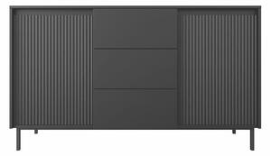 Komoda Comfivo Delruva 101, Crna, 90x153x50cm