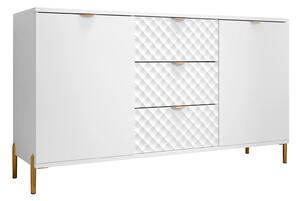 Komoda Comfivo Serfero 101, Bijela, 85x150x42cm