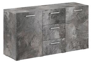 Komoda Austin 333, Tamni beton, 69x132x39cm
