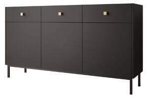 Komoda Comfivo Nunove 101, Crna, 85x155x39cm