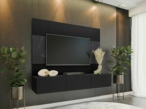 Dnevni boravak Comfivo 370, Crna, Crni mramor, 150x180x38cm