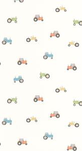 Dječja tapeta Vintage Tractor 2 boje
