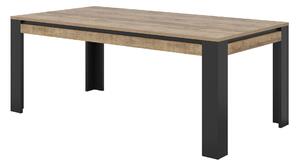 Stol Melmava 104, Hrast, Crna, 76.6x100cm