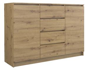Komoda Elbvelu 113, Artisan hrast, 97x120x40cm