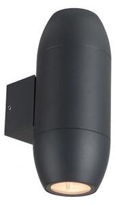 Zidna svjetiljka Aluminij IP54 2xGU10 CRNO KUĆIŠTE