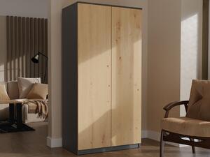 Ormar Elbvelu 117, Artisan hrast, Antracit, 180x90x50cm
