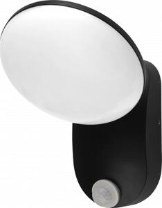 LED Zidna Svjetiljka Aluminij 12W CRNO TIJELO IP54 3000K PIR SENZOR