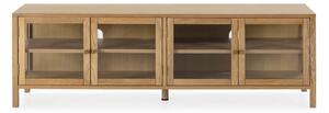 TV komoda u dekoru hrasta u prirodnoj boji 160x50x40 cm Ceci – MOME