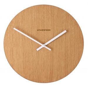 ATMOWOOD sat hrast 34 cm - bijele kazaljke