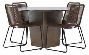 Set stola i stolica Dallas 4644Uže, Metal