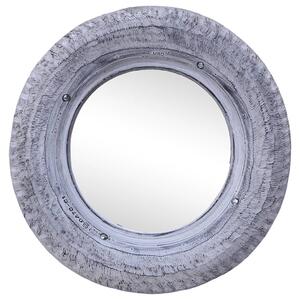 VidaXL Ogledalo bijelo 50 cm od obnovljene gume