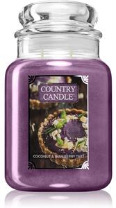 Country Candle Coconut & Blueberry Tart mirisna svijeća 680 g