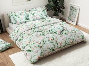 Posteljina od flanela VENIGRO zelena + jastučnica 40x50 cm gratis