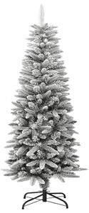 VidaXL Umjetno usko božićno drvce sa snijegom 120 cm PVC i PE