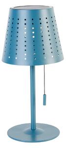 Vanjska stolna svjetiljka plava uklj. LED 3-stupanjska prigušiva punjiva i solarna - Ferre
