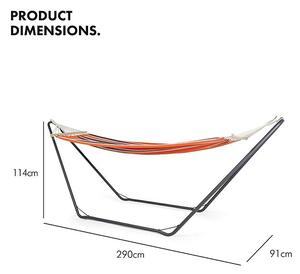 VonHaus hammock with orange frame