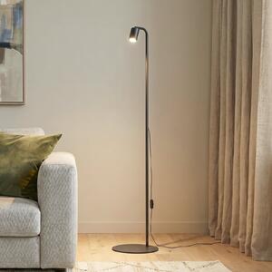 TK Lighting Nex podna lampa, crna, metalna, visina 140 cm, GU10, Crno, Dnevni boravak/blagovaonica, Metal