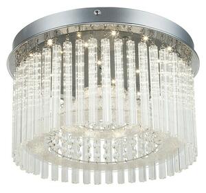 Globo LED stropna svjetiljka Joyce (18 W, Krom, Prozirno, Neutralno bijelo)