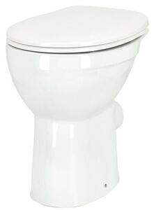 Camargue Set stajaća WC školjka s daskom Plus 75 2.0 (Bez ruba, Bez posebne glazure, Oblik ispiranja: Duboko, WC odvod: Vodoravno, Bijele boje)