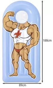 Bestway 43421 napuhujući madrac za vodu 188x89 cm – s prozirnim naslonom