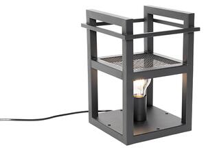 Industrijska stolna lampa crna - Cage Rack