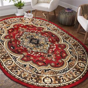 Ovalni vintage tepih u crvenoj boji Širina: 80 cm | Duljina: 150 cm