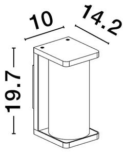 ADORAY ZIDNA LAMPA E27 IP65 CRNA NL9030579
