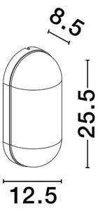 RAFIC ZIDNA LAMPA E27 IP65 CRNA NL9030577