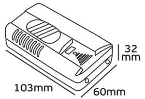 KLIZNI POTENCIOMETAR/PREKIDAČ PODNI 300W CRNI VK/DIM300/B