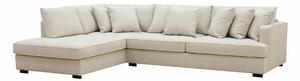 Kutna garnitura Tivsoe 102, Krem, 81x295x210cm
