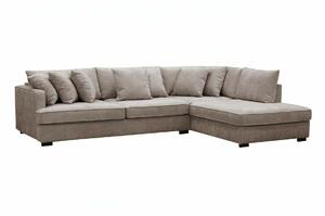 Kutna garnitura Tivsoe 102, Svijetlo smeđa, 81x295x210cm