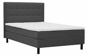 Boxspring krevet Seattle 197, Tamno sivo, 123x141cm, Dotjerati