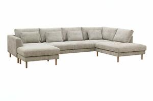Kutna garnitura Ruvsonu 112, Beige, Hrast, 85x340x208cm