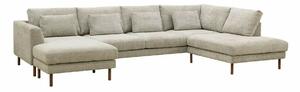 Kutna garnitura Ruvsonu 112, Orah, Beige, 85x340x208cm