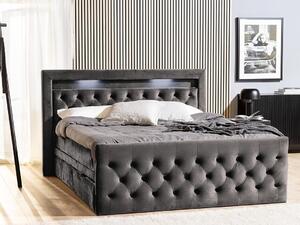 Boxspring krevet Seattle 135, Tamno sivo, 122x181cm