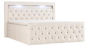 Boxspring krevet Seattle 132, Beige, 122x201cm
