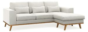 Kutna garnitura Floromo 120, Beige, Hrast, 85x222x156cm